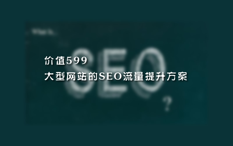 价值599大型网站的SEO流量提升方案